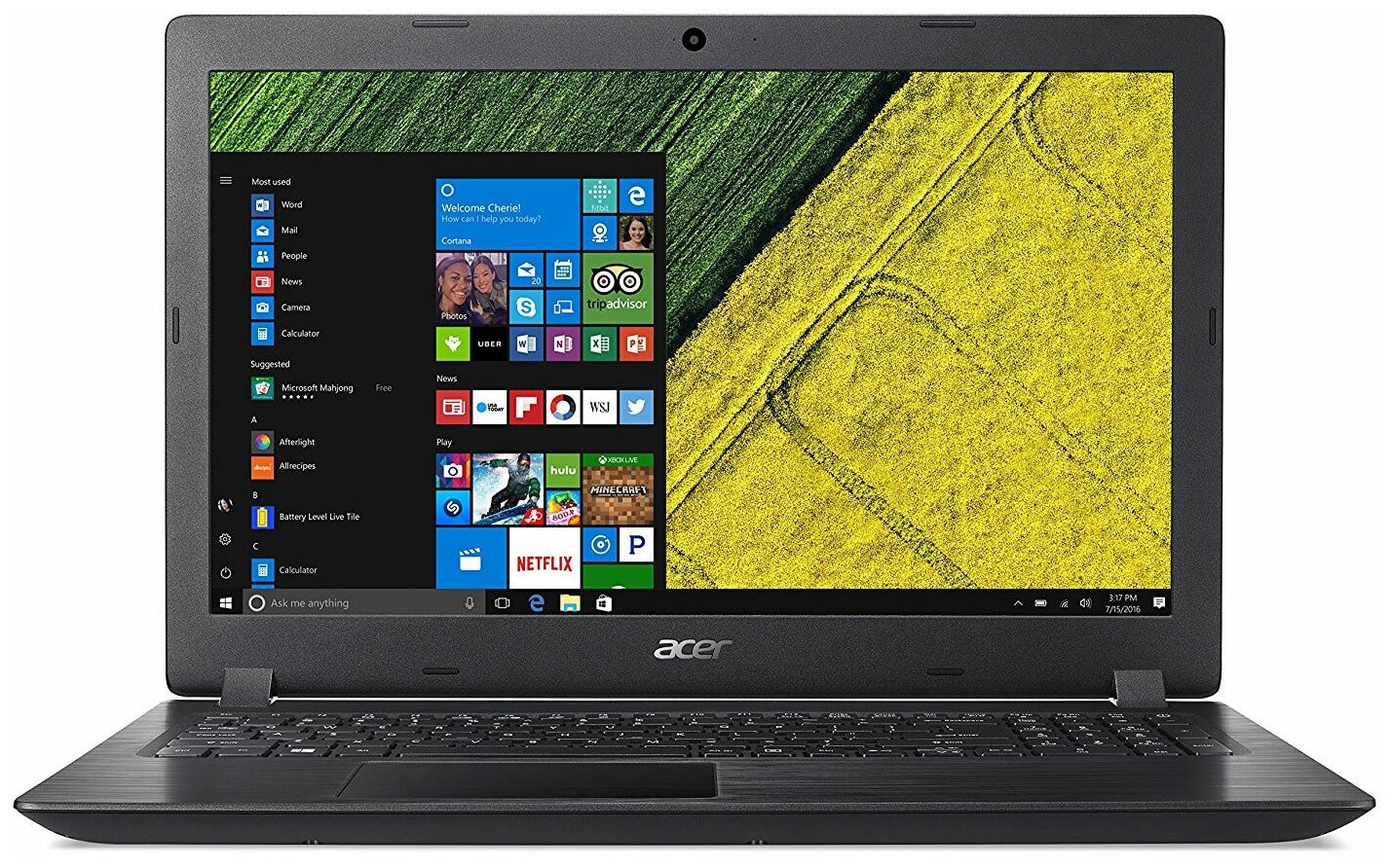 Ноутбук Acer Aspire 3 A315-21-90JN AMD A9 9420e 1800 MHz1561366x7686GB1000GB HDDDVD нетAMD Radeon R5Wi-FiBluetoothWindows 10 Home 3440000₽