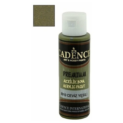 Акриловая краска Cadence Premium Acrylic Paint, 70 мл. Walnut Green-8010