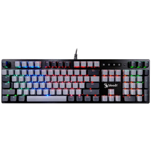 Клавиатура A4Tech Bloody B828N механическая серыйчерный USB Multimedia for gamer LED 740600₽