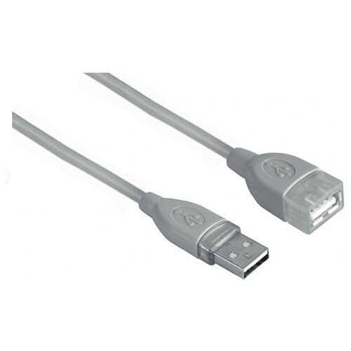 Кабель-удлинитель Hama H-45040 00045040 USB A(m) USB A(f) 3м серый