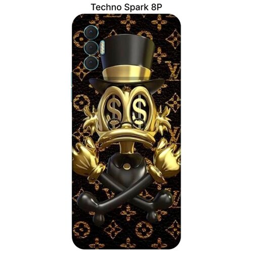 Чехол-накладка с принтом для Tecno Spark 8P