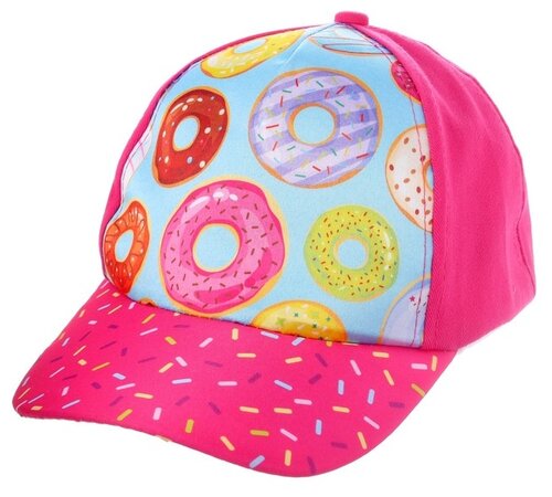 Кепка Overhat Пончики, размер 54-58, розовый, мультиколор