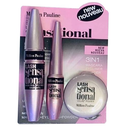 Million Pauline Набор для макияжа 3 в 1 Lash Sensational