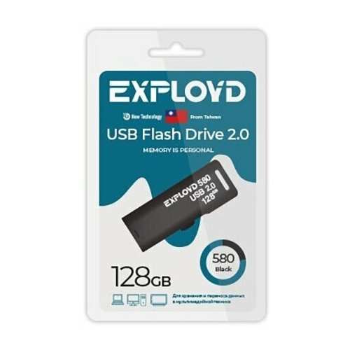 USB Flash Drive 128Gb - Exployd 580 EX-128GB-580-Black