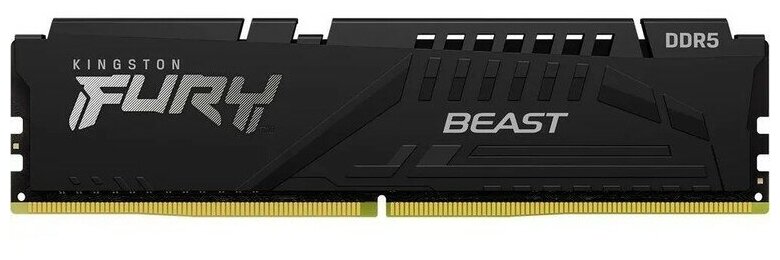 Модуль памяти DIMM 16Gb DDR5 PC41600 5200MHz Kingston Fury Beast Black KF552C40BB16