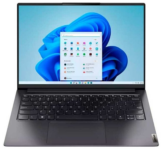 Ноутбук Lenovo Yoga Slim 7 Pro 14IHU5 14 FHD IPSCore i5-11300H8GB256GB SSDIris Xe GraphicsWin 11 Home 64-bitNoODDсерый 82NC006NRU