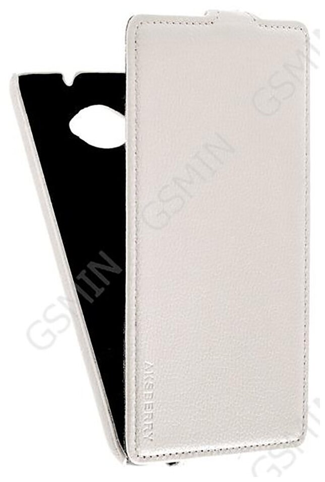 Кожаный чехол для Lenovo S930 Aksberry Protective Flip Case (Белый)