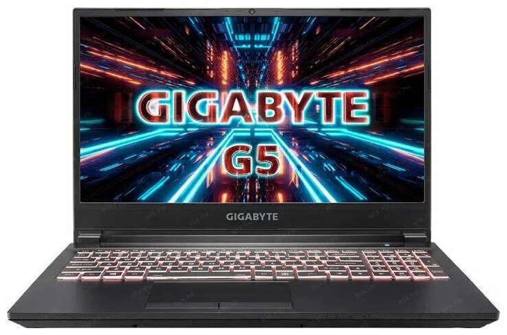 Ноутбук Gigabyte G5 GD-51RU123SD Core i5 11400H 16Gb SSD512Gb NVIDIA GeForce RTX 3050 4Gb 156 IPS FHD 1920x1080 Free DOS black WiFi BT Cam