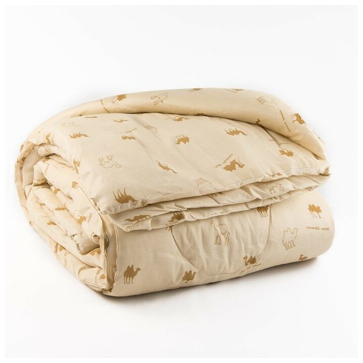 Одеяло Верблюжья шерсть 220x205 см полиэфирное волокно 200 гр/м пэ 100%