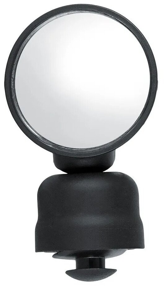 Зеркало круглое 15" панорамное черное 35 мм 6-250036
