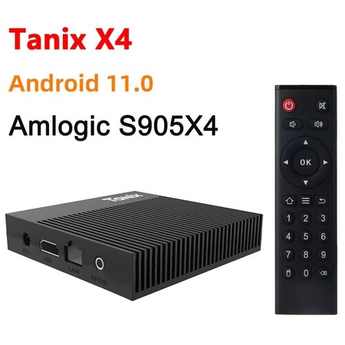 Смарт ТВ приставка Tanix X4 4/64 Гб Amlogic S 905 X4 Android 11 Кодек AV1 Smart TV Box UHD 4K Media Player NEW 2022