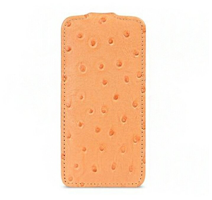 Чехол Melkco Leather Case Jacka Type для iPhone 5c Ostrich Print pattern Orange (оранжевый)