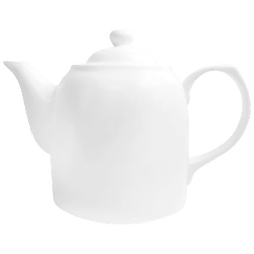 Чайник заварочный белый 900мл, фарфор в ПУ арт .TIAN-05