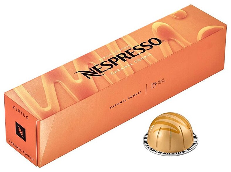 Капсулы для кофемашин Nespresso Vertuo "Nespresso CARAMEL COOKIE" (10 капсул) - фотография № 1