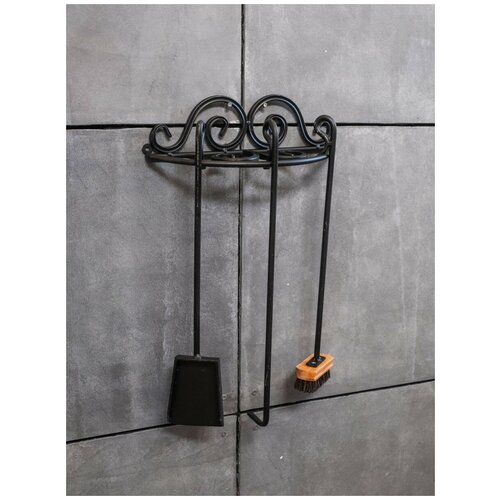 Каминный набор настенный 069-11 кованный