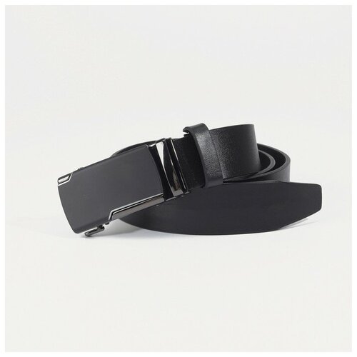 фото Ремень, ширина 3,5 см, автомат, цвет чёрный supreme