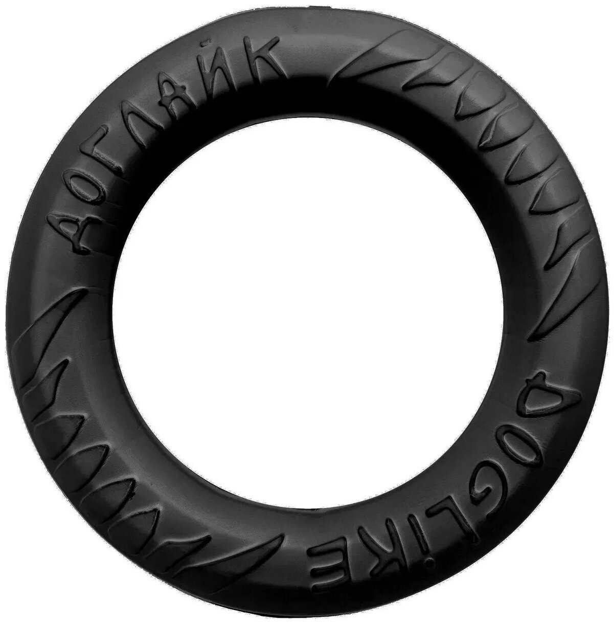 Кольцо 8-мигранное Tug&Twist Doglike миниатюрное, чёрный - фотография № 1