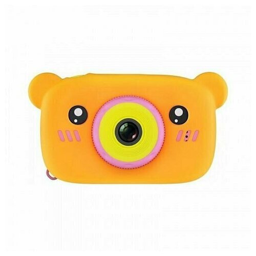 Детский цифровой фотоаппарат камера Мишка оранжевый 154300₽