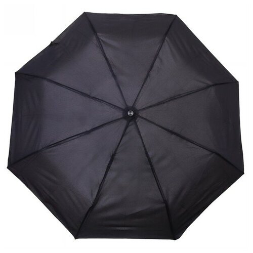 Мини-зонт Ultramarine, механика, 2 сложения, купол 105 см, 8 спиц, черный