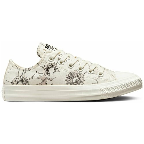 Кеды женские Converse Chuck Taylor All Star Crafted Florals A01189 низкие белые (36)