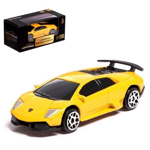 Машина металлическая LAMBORGHINI MURCIELAGO LP 670-4 SV, 1:64, цвет жёлтый машина металлическая lamborghini murcielago lp 670 4 sv 1 64 цвет жёлтый