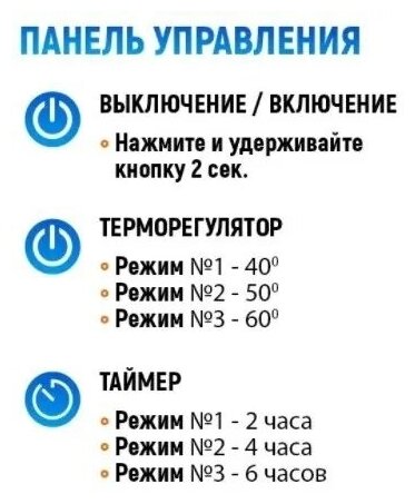 Полотенцесушитель Электрический Тругор Пэк сп 20 кв 60х40 черный ВГП с таймером - фотография № 15