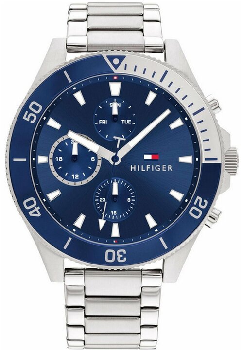 Наручные часы TOMMY HILFIGER Наручные часы Tommy Hilfiger Sport 12320, серебряный, синий