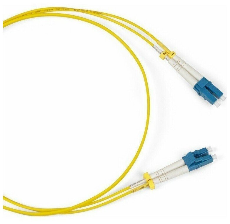 Патч-корд Hyperline FC-D2-9-LC/UR-LC/UR-H-20M-LSZH-YL, 20м (FC-9-LC-LC-UPC-20M)