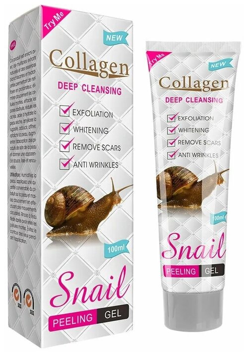 Гель-пилинг для лица Pei Mei Collagen Snail Peeling Gel, 100 мл