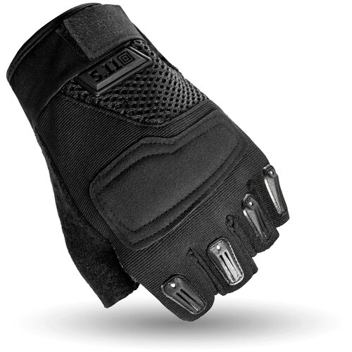 Тактические перчатки без пальцев Black Hawk Pro / Укороченные перчатки с защитой ладони