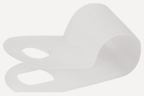 Изображение товара Кабельная скоба под винт Rexant для кабеля до 6 мм белая (50 шт./упак.)