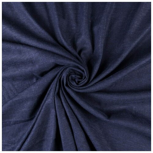 Сорочечная Ткань для шитья Панацея (35%вискоза, 65%ПЭ), Текса Вей, плотность 160г/м3, ширина 1,5*2,5, чер.синий