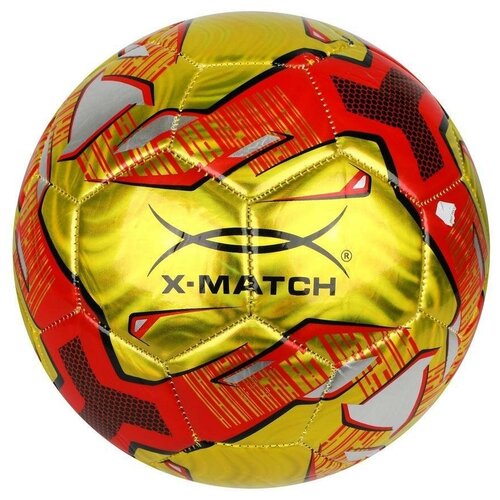 Мяч футбольный X-Match, 1 слой PVC, металлик X-Match 56488