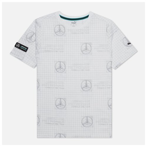 Мужская футболка Puma x Mercedes AMG Petronas F1 Printed Logo чёрный, Размер S