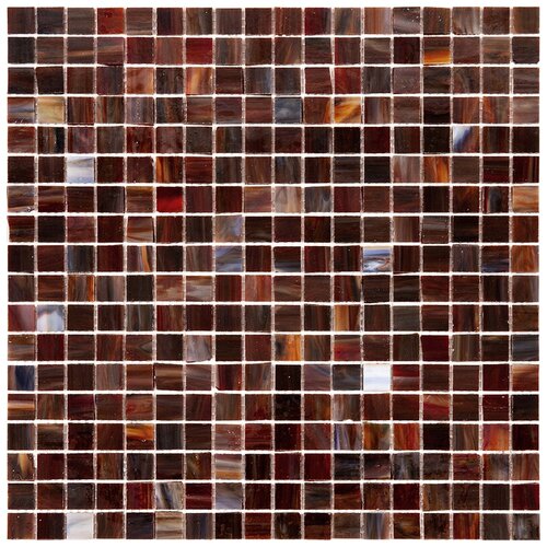 SM22 Мозаика одноцветная чип 15 стекло Alma Mono Color коричневый темный квадрат глянцевый
