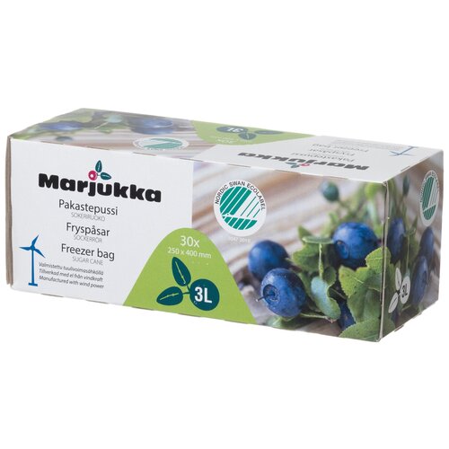 Пакеты для заморозки и хранения продуктов Marjukka Freezer bag Eco 3 л.,(30 шт.)