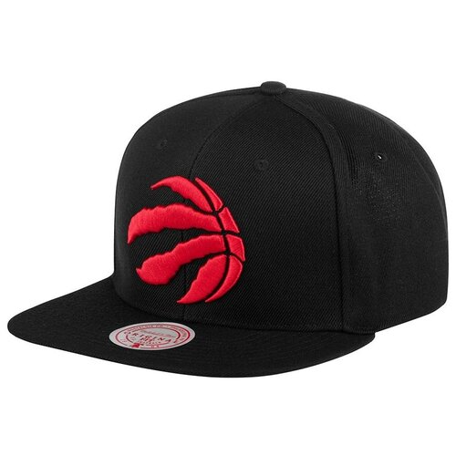 фото Бейсболка с прямым козырьком mitchell ness hhss3256-trayypppblck toronto raptors nba, размер one mitchell & ness
