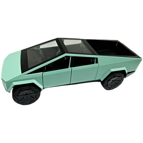 Металлическая инерционная машинка Тесла КиберТрак Tesla Cybertruck 1:24 21 см (мята)