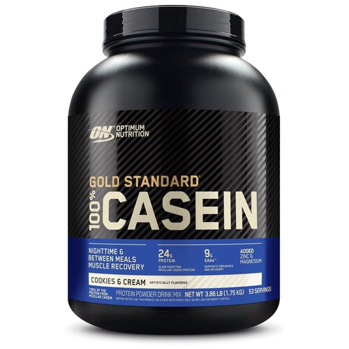 Протеин Optimum Nutrition 100% Casein Gold Standard, 1820 гр., печенье и крем