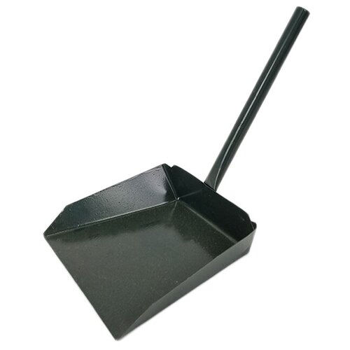 Совок хозяйственный металлический 20х15,5 см с короткой ручкой 25 см