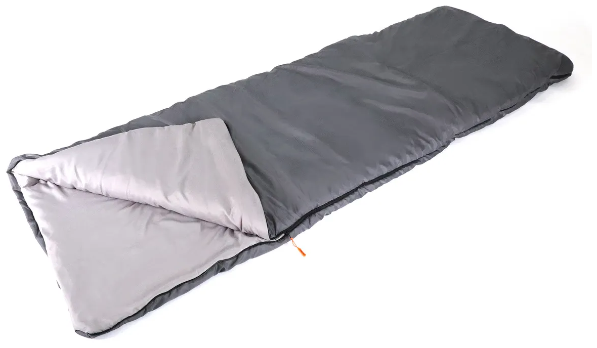 Спальный мешок-одеяло "следопыт - Camp", 200х75 см, 3х слойный, Тёмно-серый