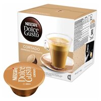 Кофе в капсулах Cortado Espresso Macchiato для Nescafe Dolce Gusto, 16 кап. в уп, 1 уп.