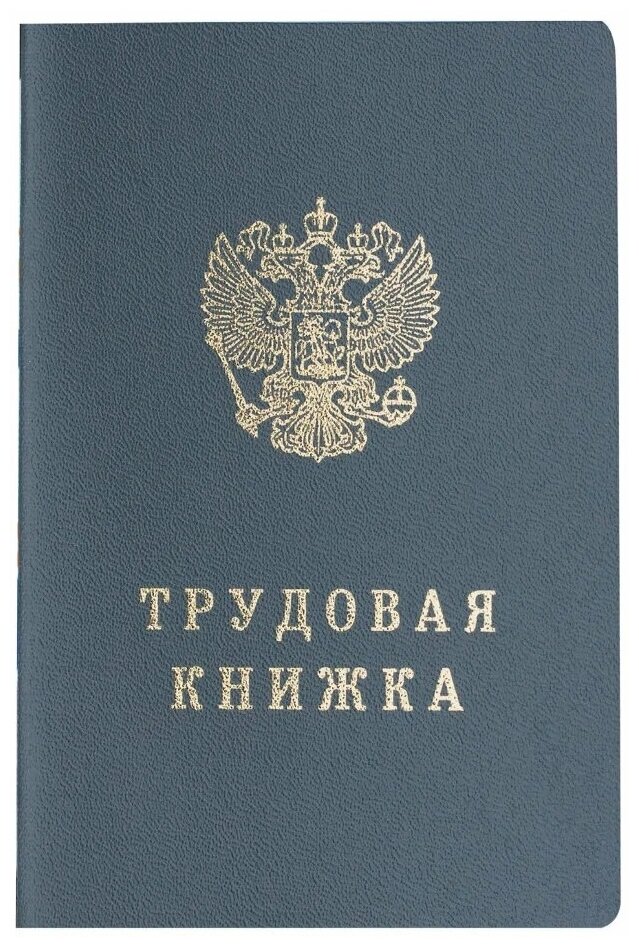 Трудовая книжка трудовой книжки Гознак 121229, серый, 22 л.