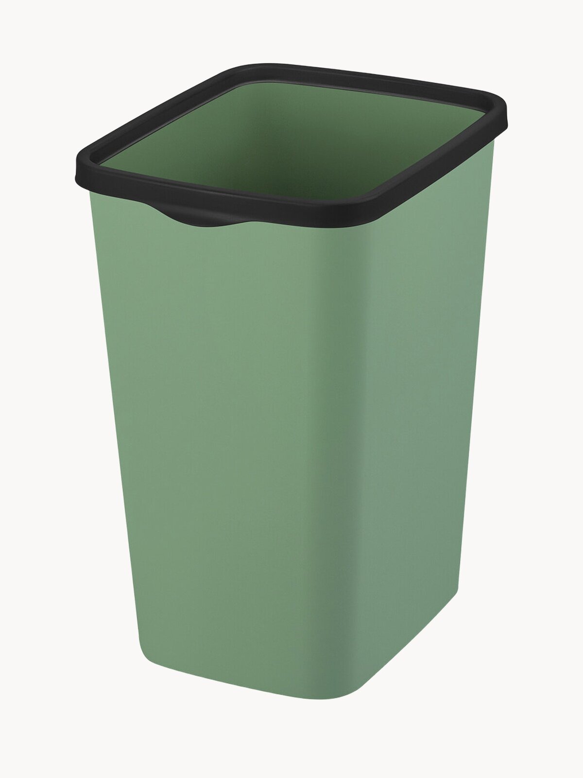 Ведро для мусора с фиксатором 20 л El Casa Тандем, 30х23,2х38,3 см, зеленый/черный