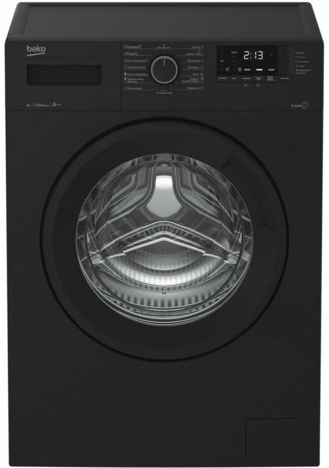 Стиральная машина Beko WSRE6512ZAA, черный