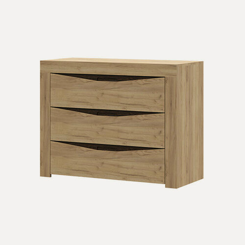 Изображение товара Комод Стендмебель "Паола", ЛДСП, с 3 ящиками, 101 см х 78 см х 43,5 см