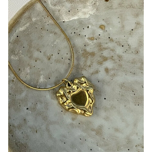 Колье, золотой e0bf очаровательная цепочка из бисера в форме сердца подвеска на ключицу ювелирное изделие подарок колье в богемном стиле