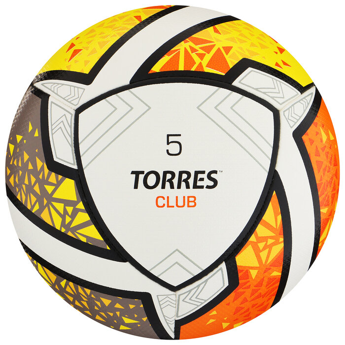 TORRES Мяч футбольный TORRES Club F323965, PU, гибридная сшивка, 10 панелей, р. 5