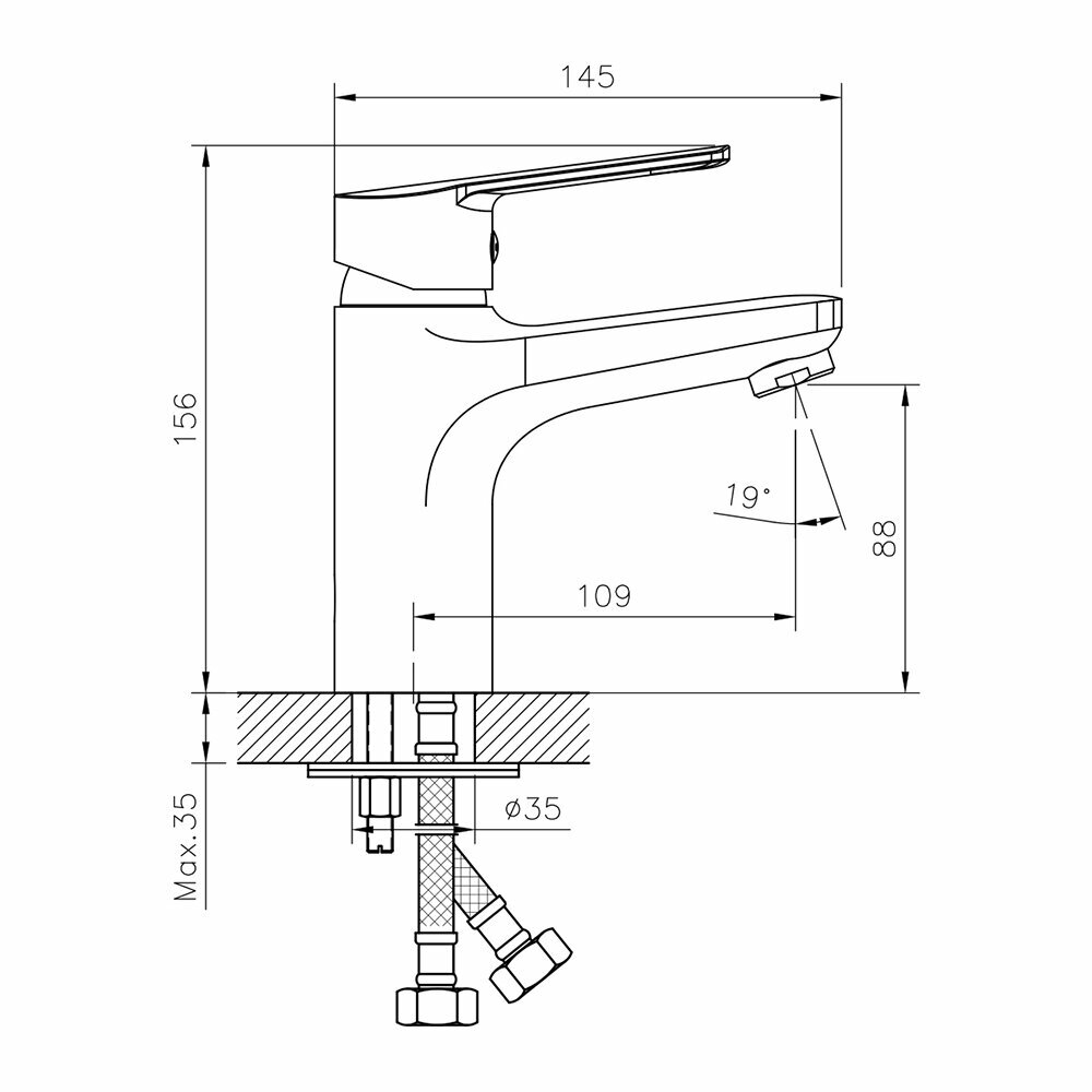 Смеситель для раковины DECOROOM DR22011