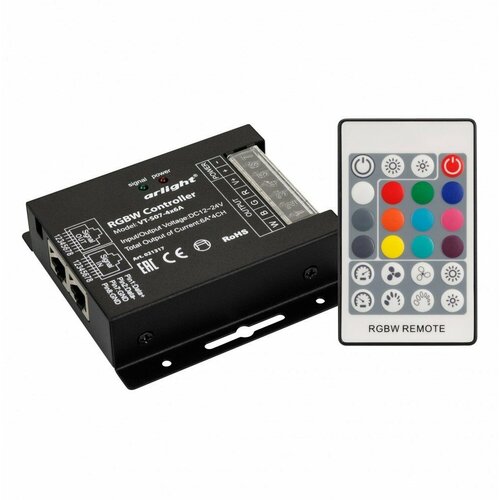 Arlight Контроллер VT-S07-4x6A (12-24V, ПДУ 24 кн, RF) (IP20 Металл, 3 года) 021317 (7 шт.)